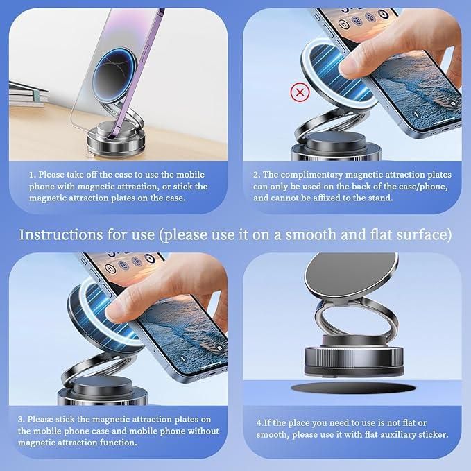 Vacuum Suction Ring Phone Holder