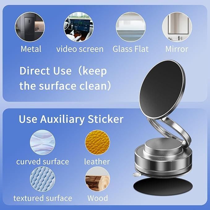 Vacuum Suction Ring Phone Holder