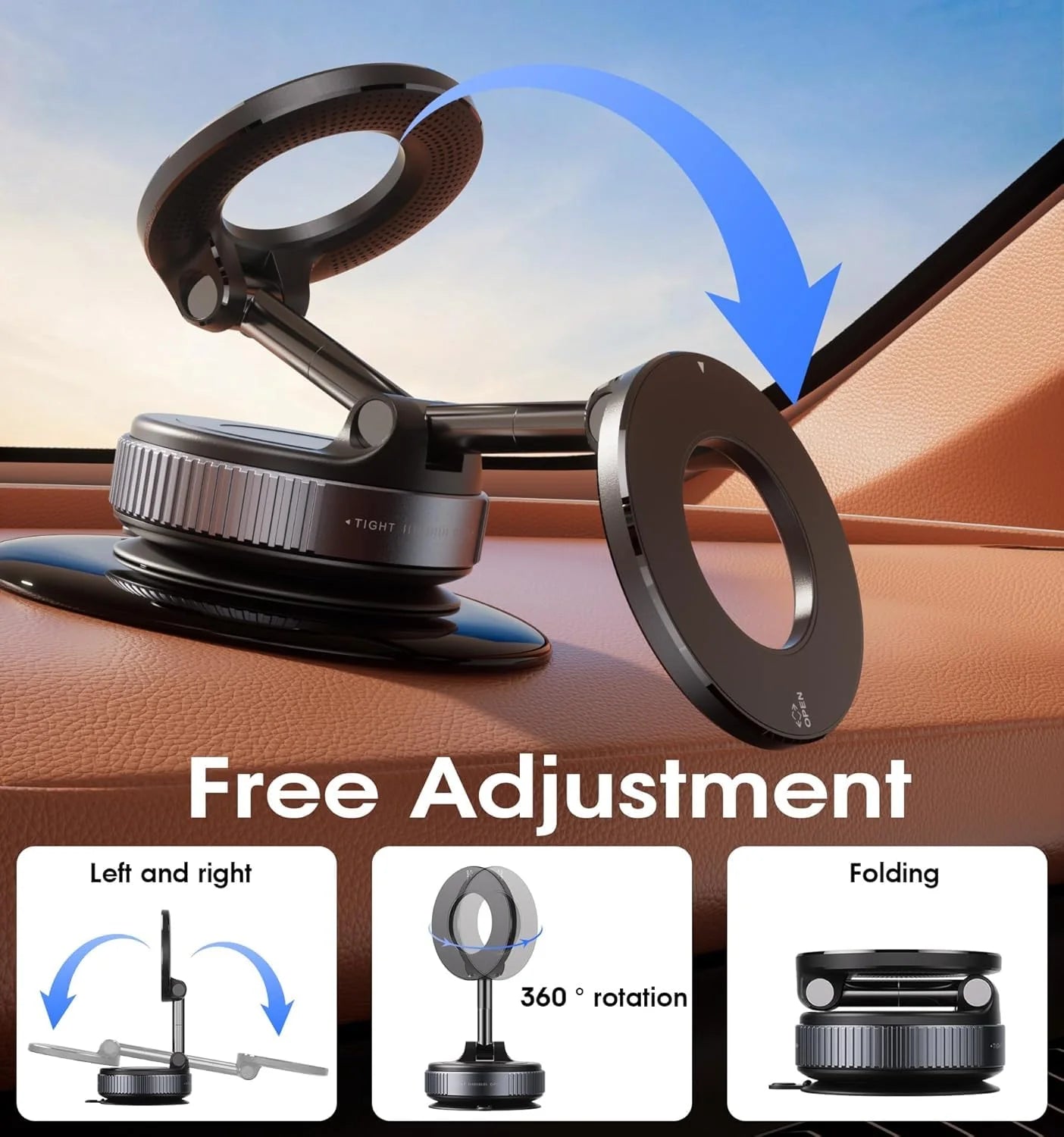 Vacuum Suction Magnetic Phone Holder 3.0