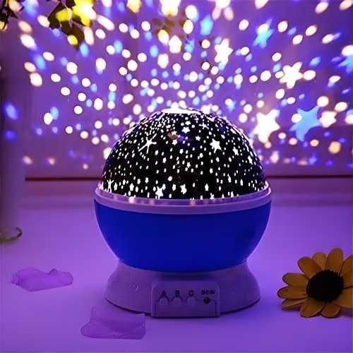 Rotating Galaxy Night Projector Lamp